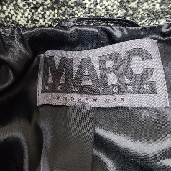 MARC NEW YORK ANDREW MARC TWEED DESIGNER  COAT - Picture 4 of 5